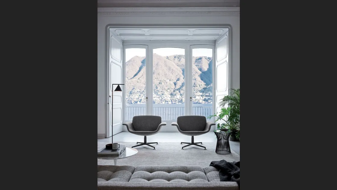 Poltroncina in tessuto KN Collection by Knoll KN01 di Knoll