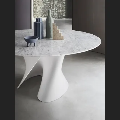 Tavolo S Table con top in marmo di MDF Italia